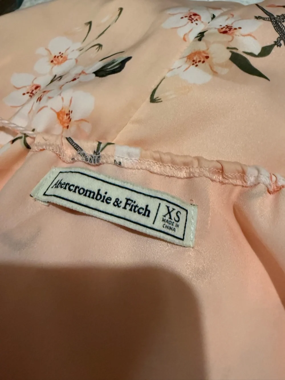 Abercrombie & Fitch Light Pink Floral Maxi Dress Size XS